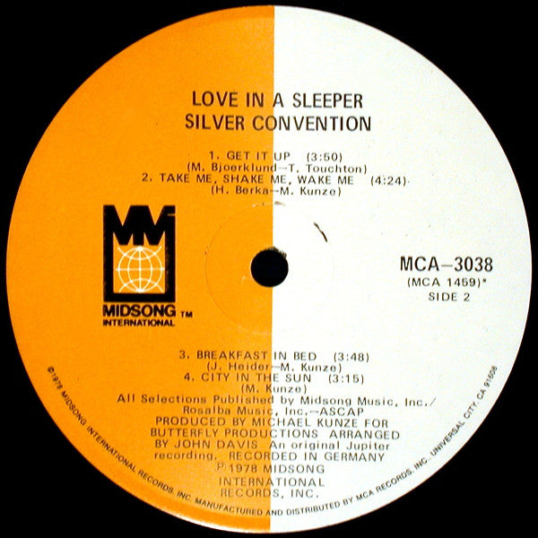 Silver Convention : Love In A Sleeper (LP, Album)