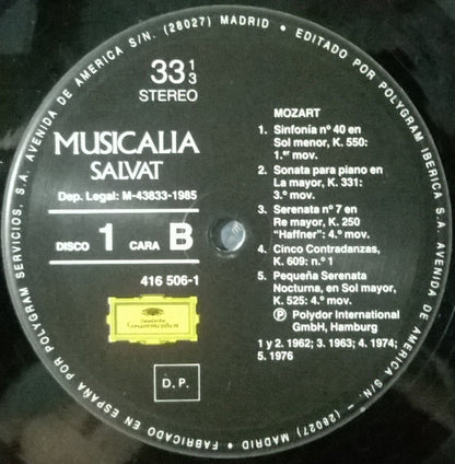 Various : Musicalia 1. Mozart (LP, Comp)