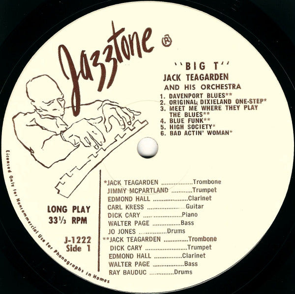 Jack Teagarden And His Orchestra : Big T (LP)