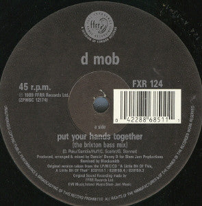 D Mob : Put Your Hands Together (The Brixton Bass Mix) (12")