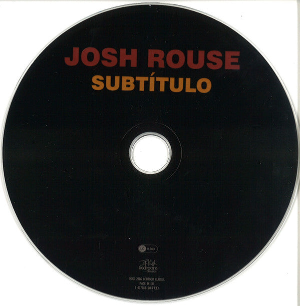 Josh Rouse : Subtítulo (CD, Album)