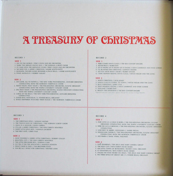 Various : A Treasury Of Christmas (4xLP, Comp + Box)