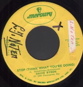 David Byron : Stop (think What You're Doing) (7")