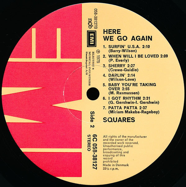 Squares (3) : Here We Go Again (LP, Album)