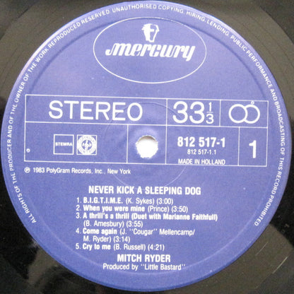 Mitch Ryder : Never Kick A Sleeping Dog (LP, Album)