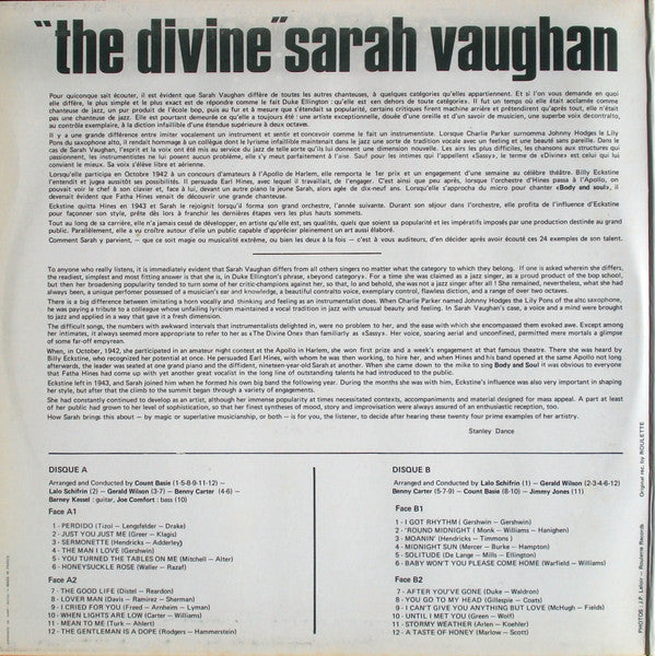 Sarah Vaughan : The Divine (2xLP, Comp, Gat)