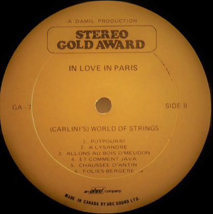 Renaud (11) And Carlini's World Of Strings : In Love In Paris (LP, Album)