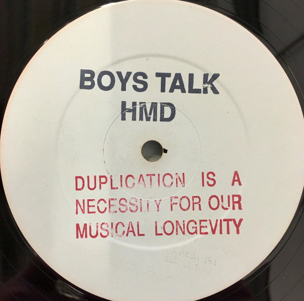 HMD (8) : Boys Talk (12", W/Lbl, Sta)