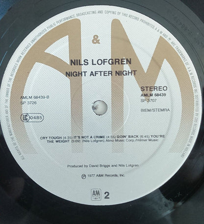 Nils Lofgren : Night After Night (2xLP, Album, Gat)