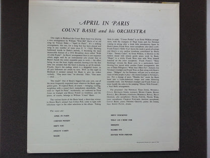 Count Basie Orchestra : April In Paris (LP, Album, Mono, RE)