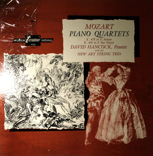 Wolfgang Amadeus Mozart, David Hancock With The New String Trio, New York : Piano Quartets (LP)