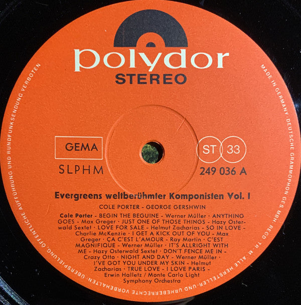 Various : Evergreens Weltberühmter Komponisten Vol. 1 (LP, Comp)