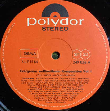 Various : Evergreens Weltberühmter Komponisten Vol. 1 (LP, Comp)