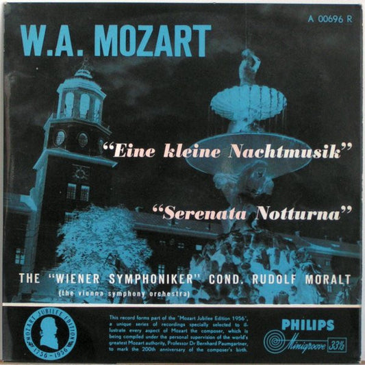 Wolfgang Amadeus Mozart, Wiener Symphoniker, Rudolf Moralt : Eine Kleine Nachtmusik / Serenata Notturna (10", Mono)