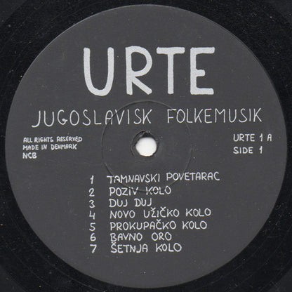 Urte (4) : Urte Spiller Jugoslavisk Folkemusik (LP, Album)