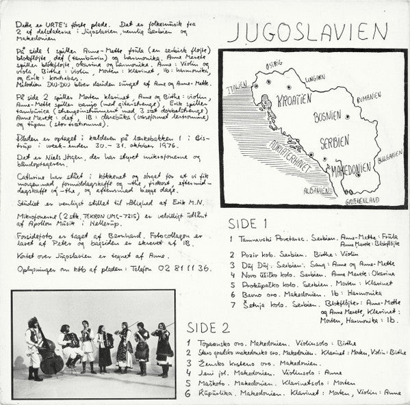 Urte (4) : Urte Spiller Jugoslavisk Folkemusik (LP, Album)