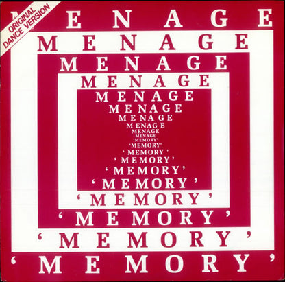 Menage (2) : Memory (12", Single)