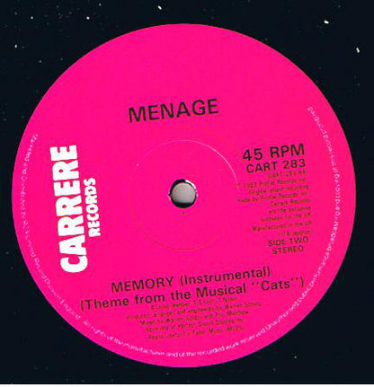 Menage (2) : Memory (12", Single)