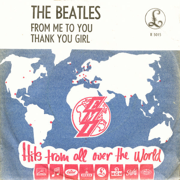 The Beatles : From Me To You (7", Single, RP, Bla)