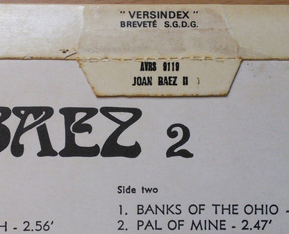 Joan Baez : Joan Baez 2 (LP, Album, RE)