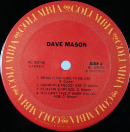 Dave Mason : Dave Mason (LP, Album, Ter)