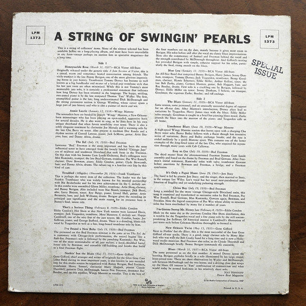 Various : A String Of Swingin' Pearls (LP, Comp, Mono)