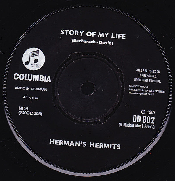 Herman's Hermits : Don't Go Out Into The Rain (7", Single)