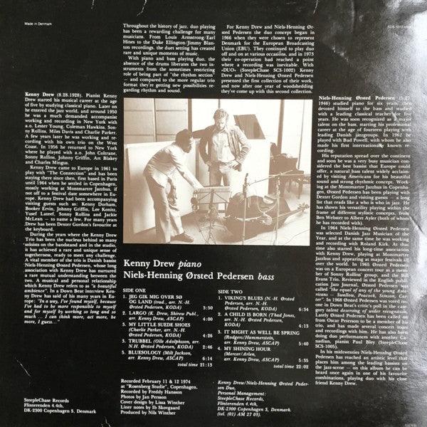 Kenny Drew & Niels-Henning Ørsted Pedersen : Duo 2 (LP, Album, RP)