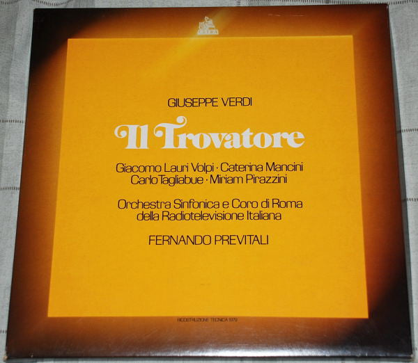 Giuseppe Verdi : Il Trovatore (3xLP, Album + Box)