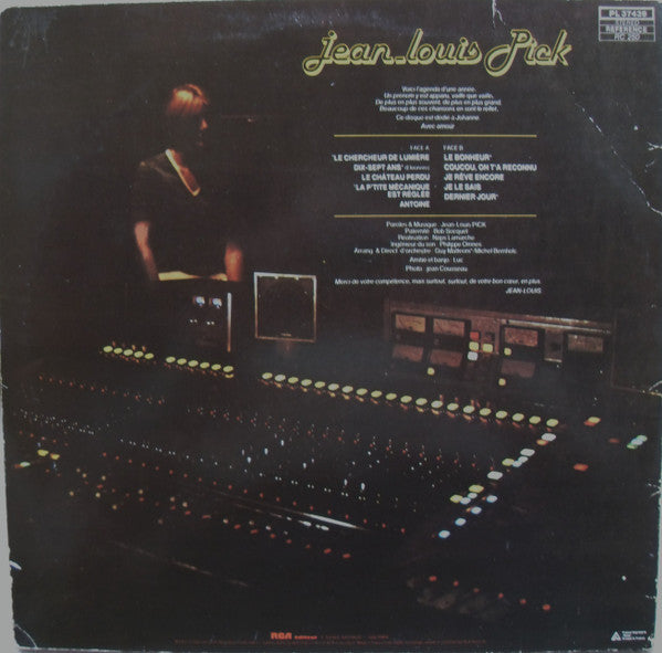 Jean-Louis Pick : Chercheur de Lumière (LP, Album)