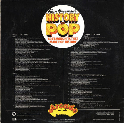 Various : Alan Freeman's History Of Pop (2xLP, Album, Comp, RM, Yel)