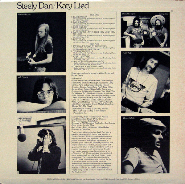 Steely Dan : Katy Lied (LP, Album, Ter)