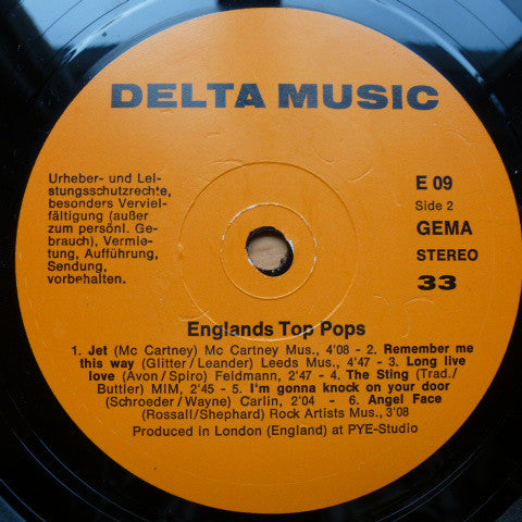 Unknown Artist : England's Top Pops (LP)