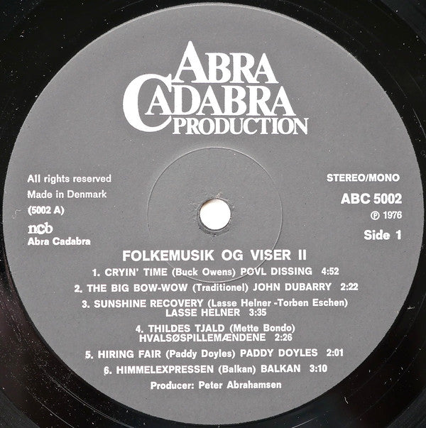 Various : Folkemusik & Viser 2 (LP, Comp)