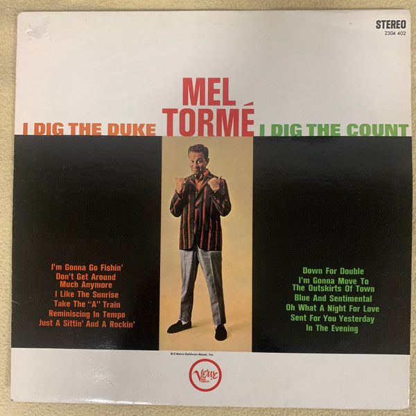 Mel Tormé : I Dig The Duke - I Dig The Count (LP, Album, RE)