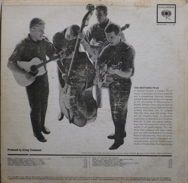 The Brothers Four : Song Book (LP, Album, Mono)