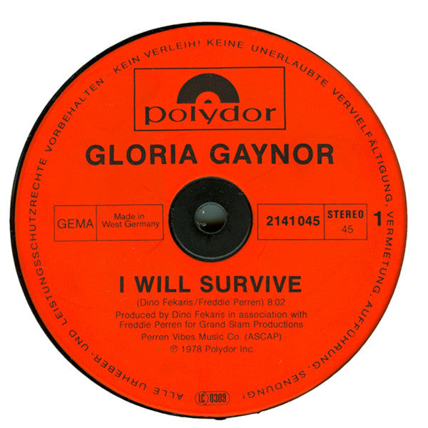 Gloria Gaynor : I Will Survive (12", Maxi)