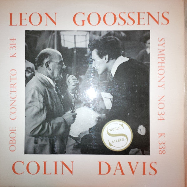 Leon Goossens, Sir Colin Davis : Oboe Concerto, K 314 / Symphony No. 34, K 338 (LP, Album, Club)