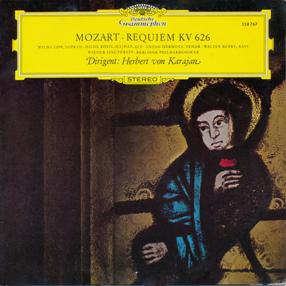 Wolfgang Amadeus Mozart ‧ Wilma Lipp ‧ Hilde Rössel-Majdan ‧ Anton Dermota ‧ Walter Berry ‧ Wiener Singverein ‧ Berliner Philharmoniker ‧ Dirigent: Herbert von Karajan : Requiem KV 626 (LP, RP)