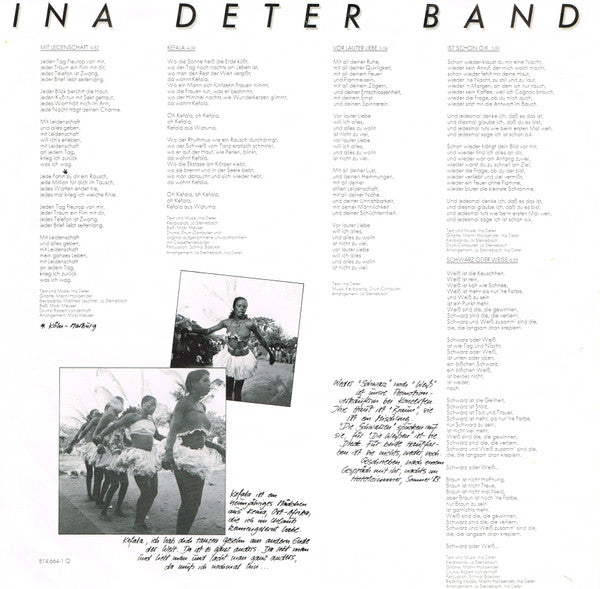 Ina Deter Band : Mit Leidenschaft (LP, Album, Gre)