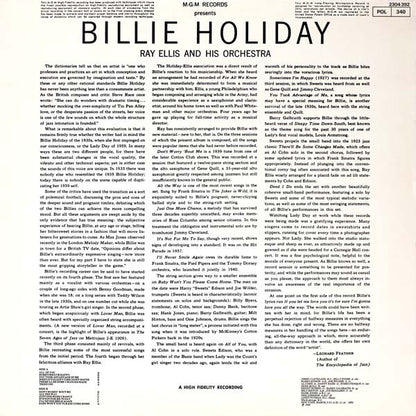 Billie Holiday With Ray Ellis And His Orchestra : Last Recording (LP, RE)