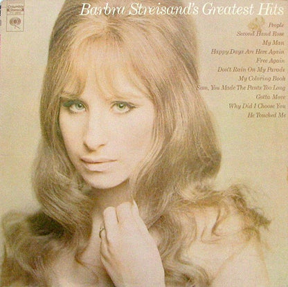 Barbra Streisand : Barbra Streisand's Greatest Hits (LP, Comp, RE, San)