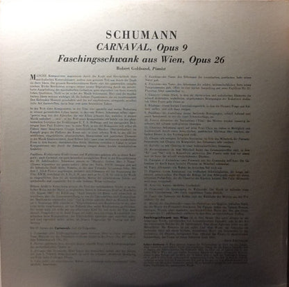 Robert Goldsand, Robert Schumann : Carnaval / "Faschingsschwank Aus Wien" (LP)