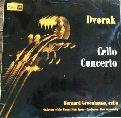 Antonín Dvořák, Bernard Greenhouse, Hans Swarowsky, Orchester Der Wiener Staatsoper : Cello Concerto (LP)