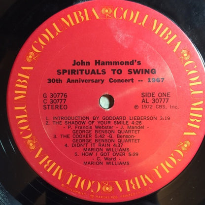 Various : John Hammond's Spirituals To Swing 30th Anniversary Concert (1967) (2xLP, Album, RE)