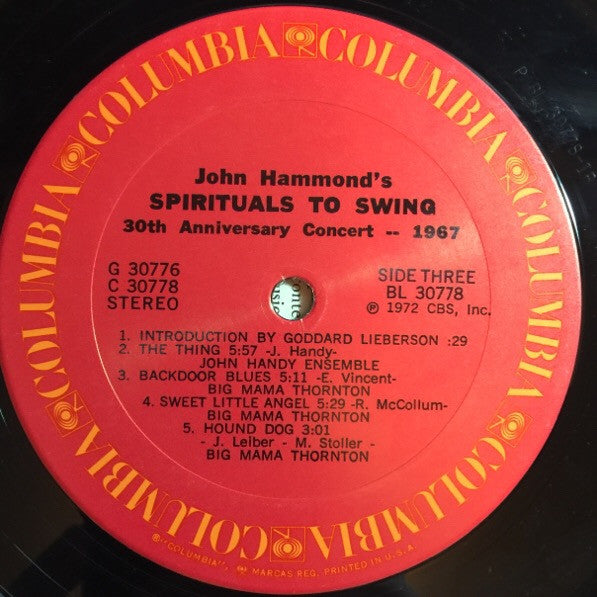 Various : John Hammond's Spirituals To Swing 30th Anniversary Concert (1967) (2xLP, Album, RE)