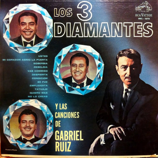 Los Tres Diamantes : Y Las Canciones De Gabriel Ruiz (LP, Album, RE)