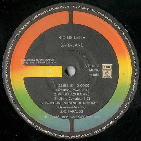 Sarajane : Rio De Leite (LP, MiniAlbum)