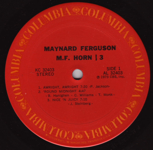 Maynard Ferguson : M.F. Horn | 3 (LP, Album)