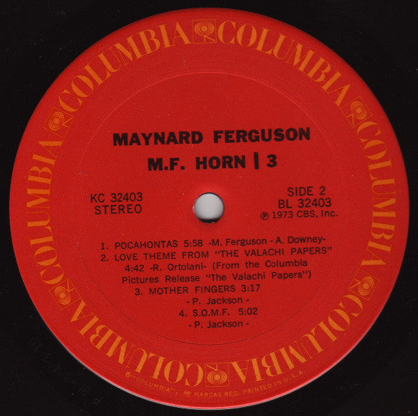 Maynard Ferguson : M.F. Horn | 3 (LP, Album)